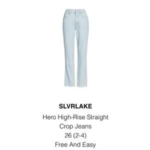 SLVRLAKE Slim Straight Hero Jeans in Free & Easy Size 25
